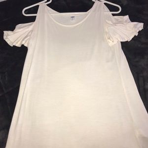 Off the Shoulder White Top!